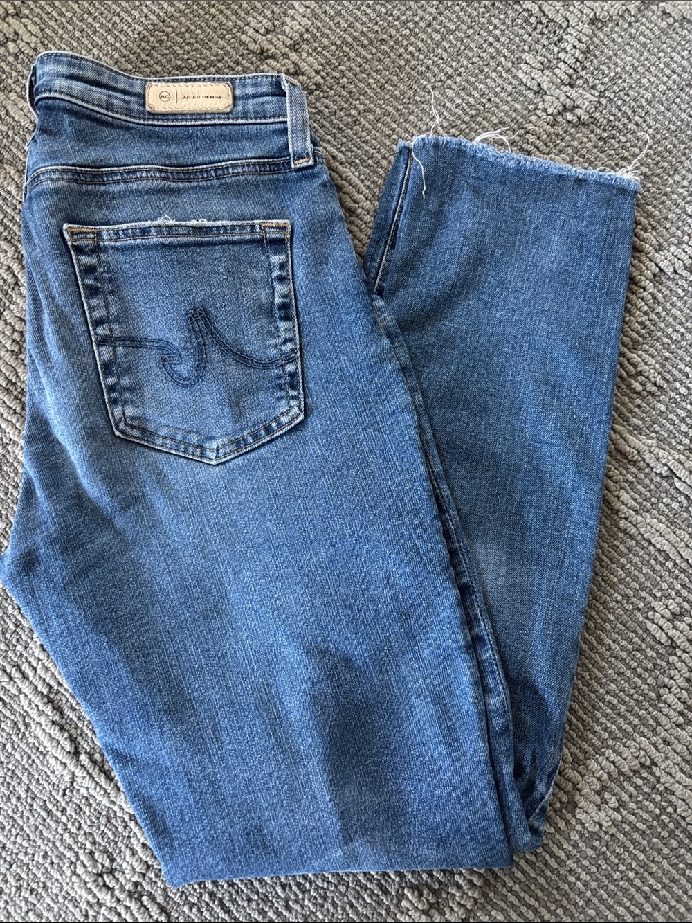 Ag Adriano Goldschmied Skinny Jeans in Medium Blue